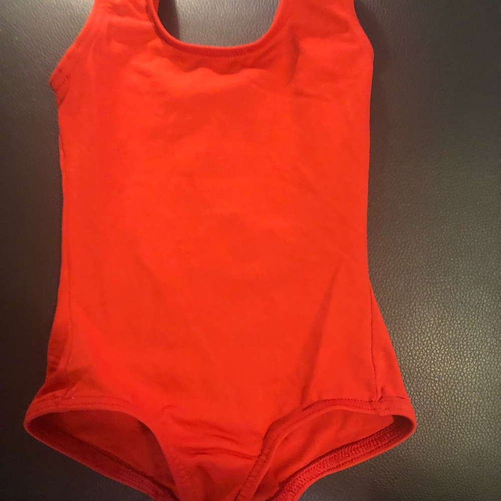 Red swim suit for baby